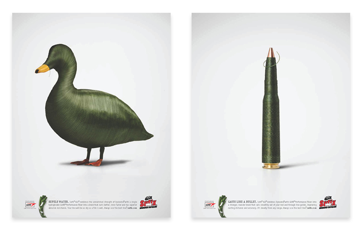 Rapala print ads - Sufix fishing line