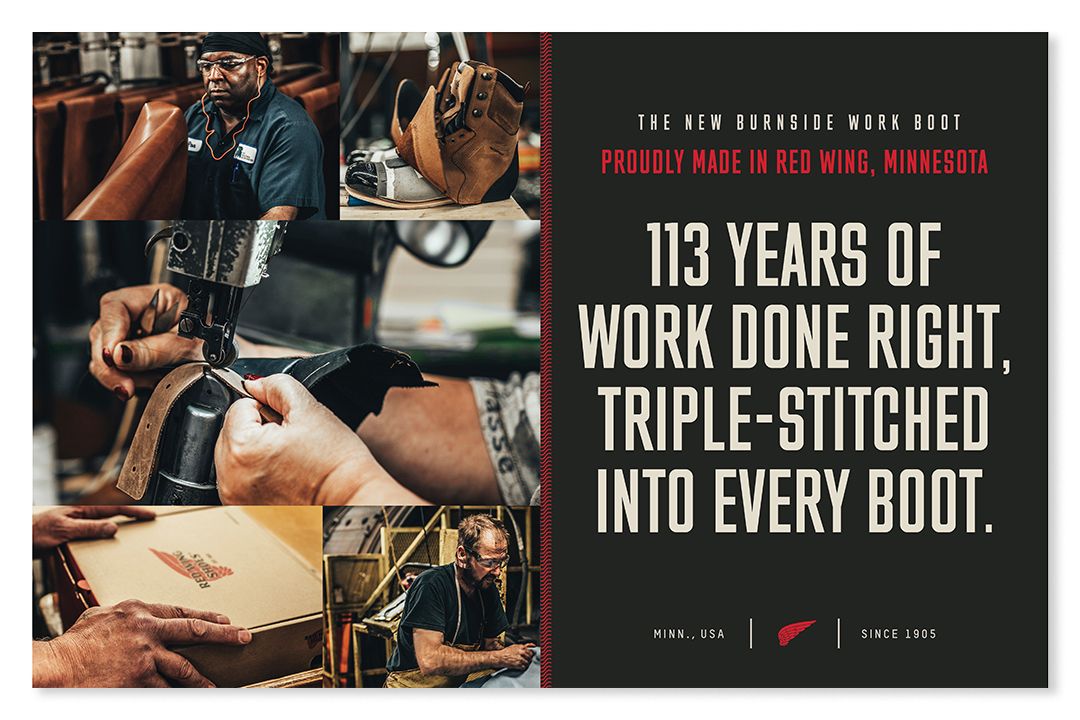 how long red wing in industry of shoes