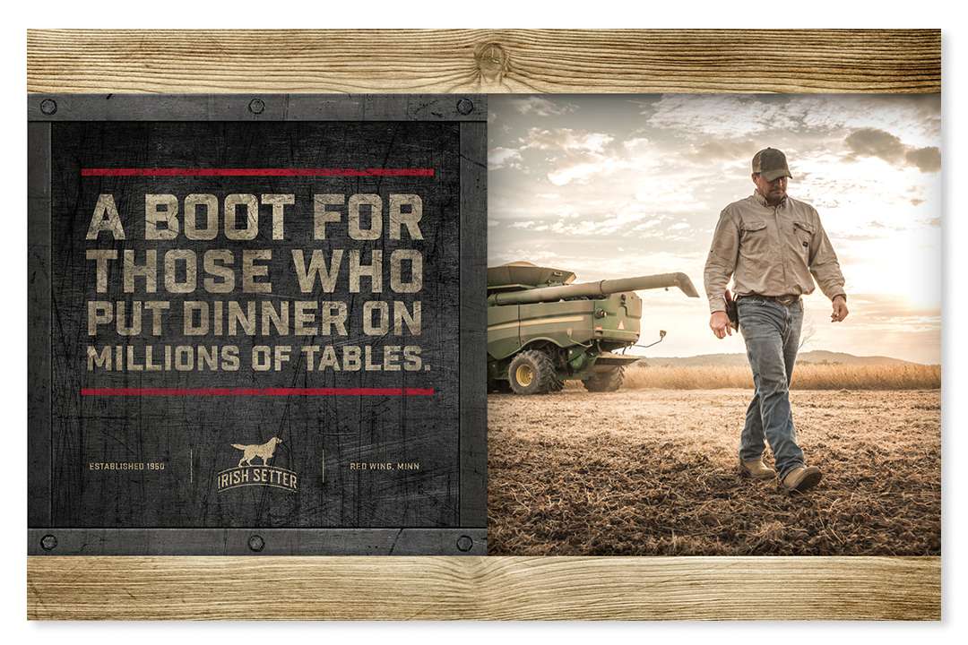 A boot for those who put dinner on millions of tables.