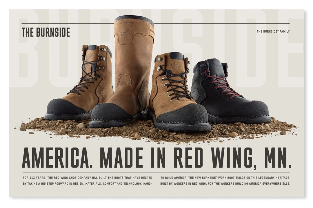 Red wing variety of shoes.