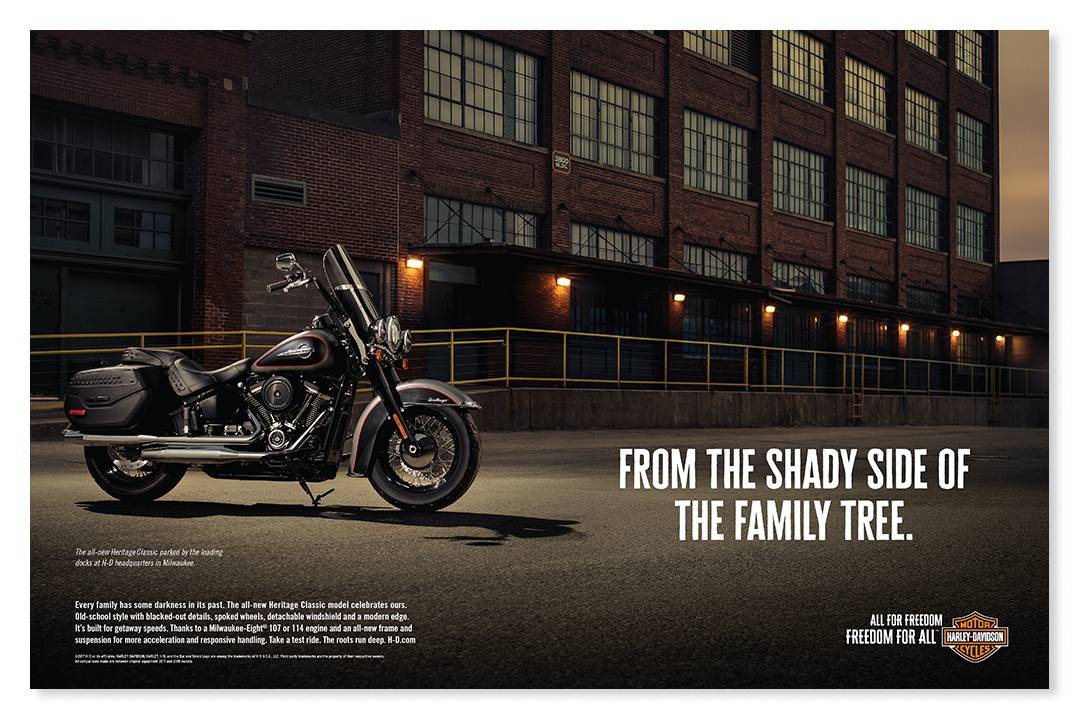 ShadySide Family of Harley Davidson Motorcycle.