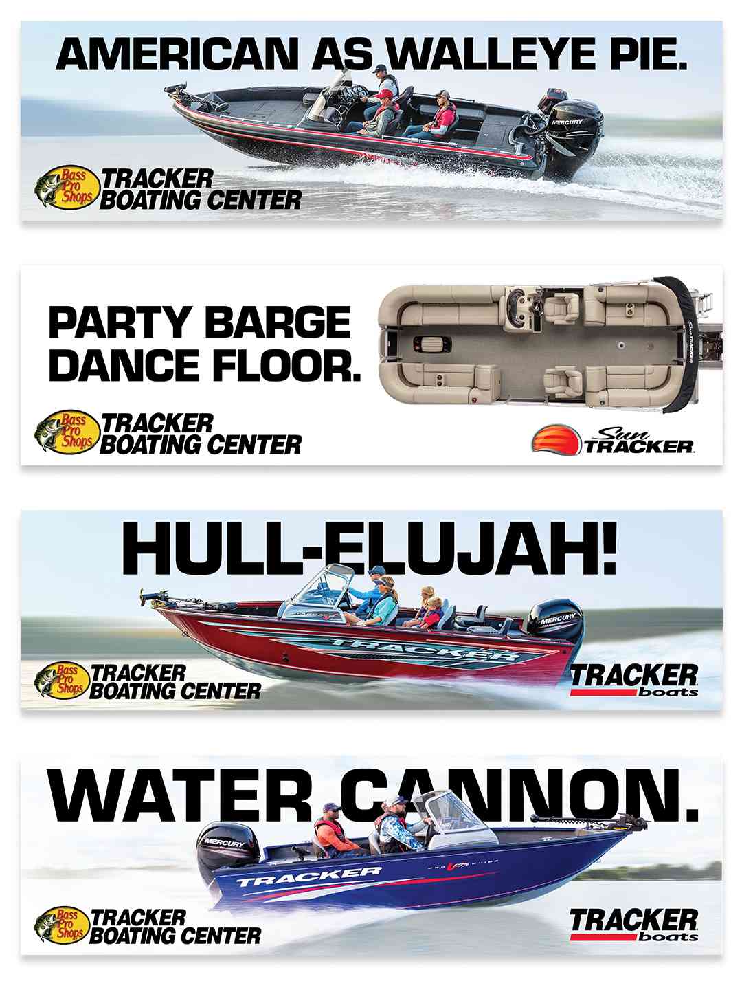 Variety tracker boats.