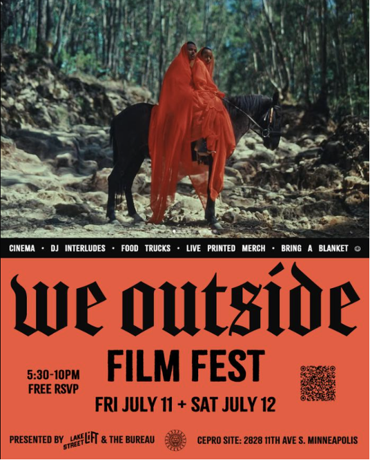 We Outside Film Fest by The Bureau: In July 2025, The Bureau hosted two evenings of curated cinema, showing films made by Black, Indigenous, Latino, and Arab filmmakers, highlighting stories of lineage, memory, and liberation. 